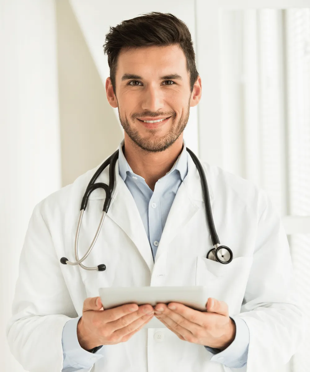 Doctor exploring home loans for medical professionals